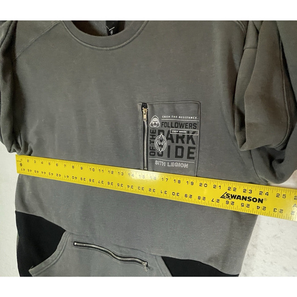 Star Wars Our Universe Dark Side Sith Legion Gray Sweatshirt XL First Order Kylo - Picture 10 of 12
